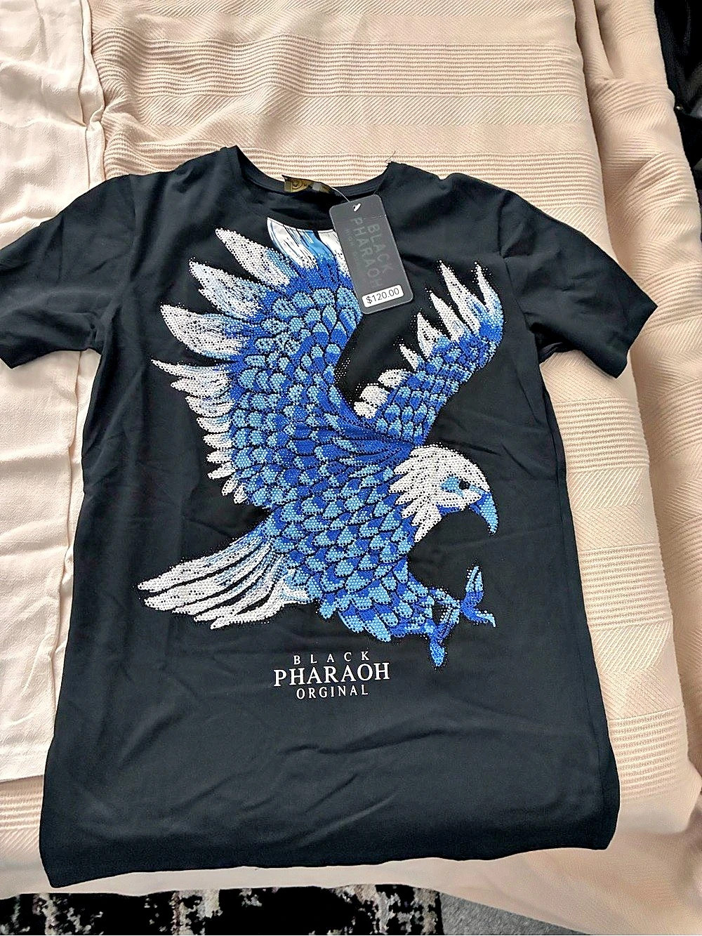 Black Pharaoh Original Graphic Eagle Tee Size Medium